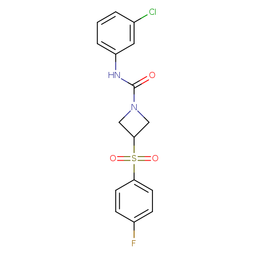 N-(3-chlorophenyl)-3-(4-fluorobenzenesulfonyl)azetidine-1-carboxamide