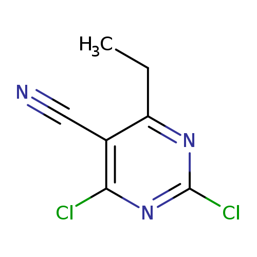 2,4-dichloro-6-ethylpyrimidine-5-carbonitrile