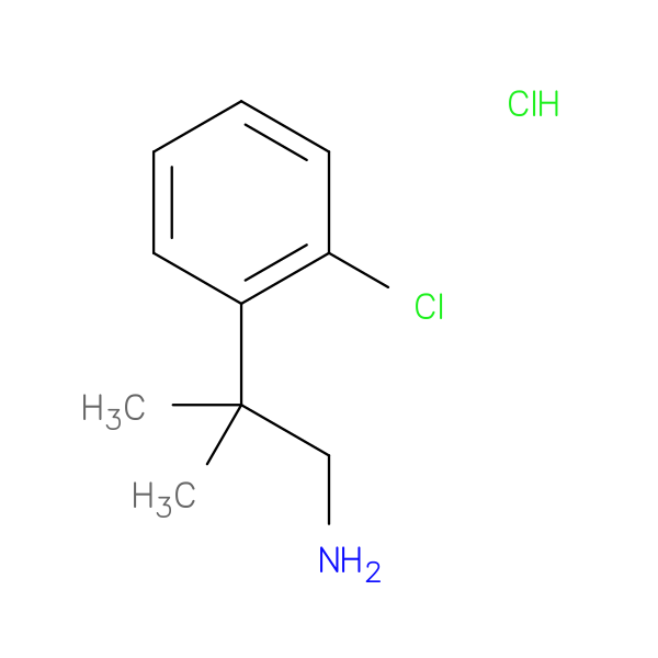 2-(2-Chlorophenyl)-2-methylpropan-1-amine, HCl