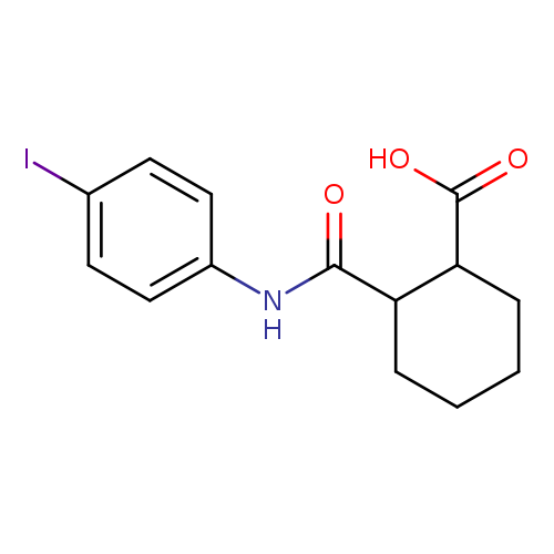 2-[(4-iodophenyl)carbamoyl]cyclohexane-1-carboxylic acid