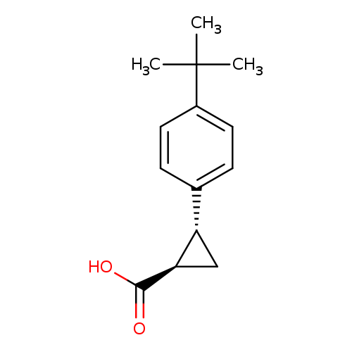 Cyclopropanecarboxylic acid, 2-[4-(1,1-dimethylethyl)phenyl]-, trans-
