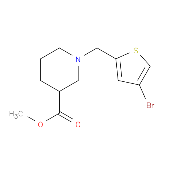 Methyl 1-[(4-bromothiophen-2-yl)methyl]piperidine-3-carboxylate