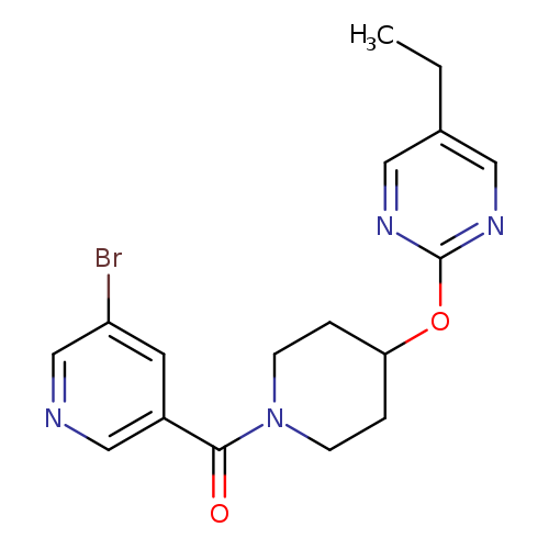 2-{[1-(5-bromopyridine-3-carbonyl)piperidin-4-yl]oxy}-5-ethylpyrimidine