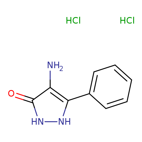4-amino-5-phenyl-2,3-dihydro-1H-pyrazol-3-one dihydrochloride