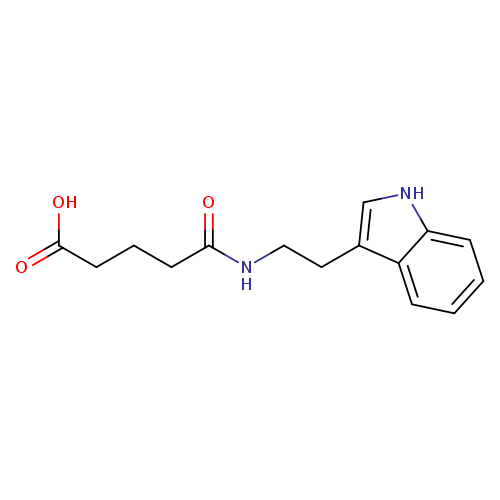 5-{[2-(1H-indol-3-yl)ethyl]amino}-5-oxopentanoic acid
