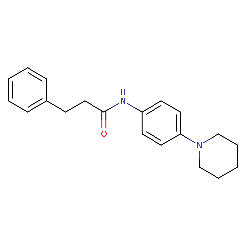 3-phenyl-N-[4-(piperidin-1-yl)phenyl]propanamide