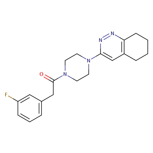 2-(3-fluorophenyl)-1-[4-(5,6,7,8-tetrahydrocinnolin-3-yl)piperazin-1-yl]ethan-1-one