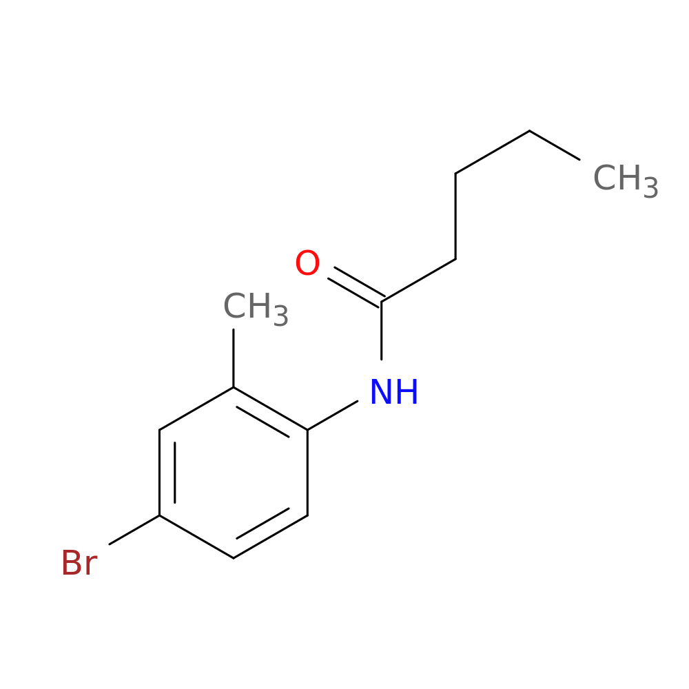 N-(4-bromo-2-methylphenyl)pentanamide