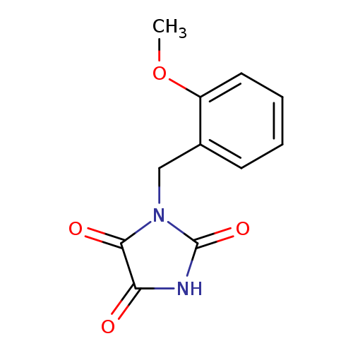 1-[(2-methoxyphenyl)methyl]imidazolidine-2,4,5-trione