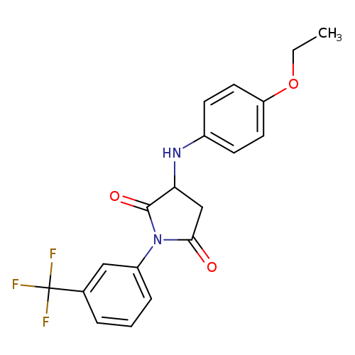 3-[(4-ethoxyphenyl)amino]-1-[3-(trifluoromethyl)phenyl]pyrrolidine-2,5-dione