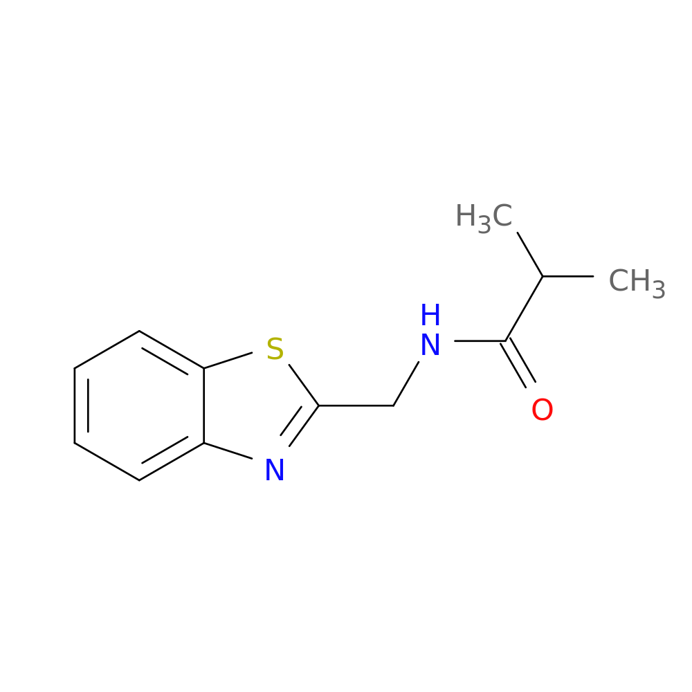 N-[(1,3-benzothiazol-2-yl)methyl]-2-methylpropanamide
