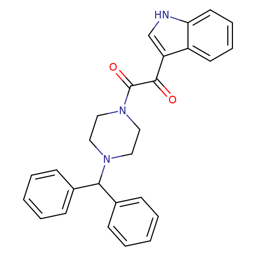 1-[4-(diphenylmethyl)piperazin-1-yl]-2-(1H-indol-3-yl)ethane-1,2-dione