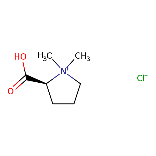 Pyrrolidinium, 2-carboxy-1,1-dimethyl-, chloride, (S)-