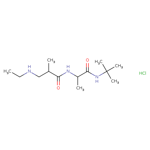 N-[1-(tert-butylcarbamoyl)ethyl]-3-(ethylamino)-2-methylpropanamide hydrochloride