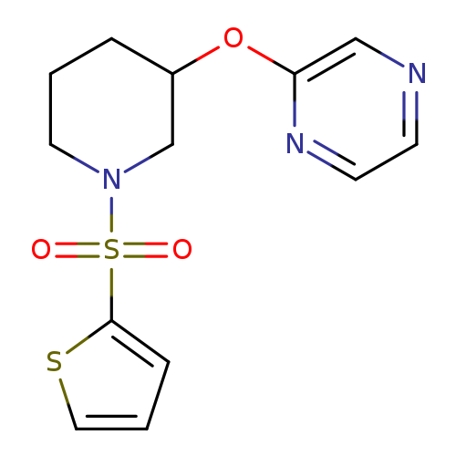 2-{[1-(thiophene-2-sulfonyl)piperidin-3-yl]oxy}pyrazine
