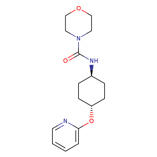 N-[(1r,4r)-4-(pyridin-2-yloxy)cyclohexyl]morpholine-4-carboxamide