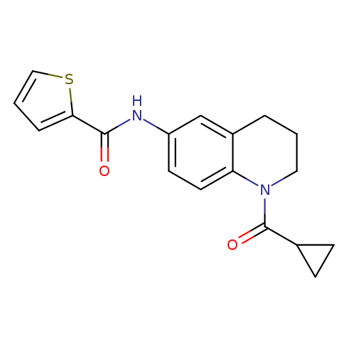 N-(1-cyclopropanecarbonyl-1,2,3,4-tetrahydroquinolin-6-yl)thiophene-2-carboxamide