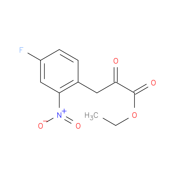 Ethyl 3-(4-fluoro-2-nitrophenyl)-2-oxopropanoate