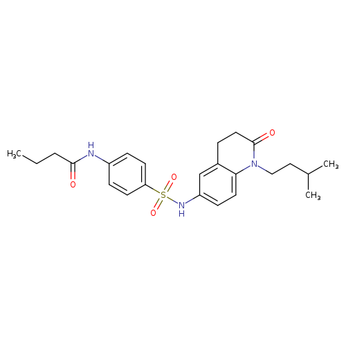 N-(4-{[1-(3-methylbutyl)-2-oxo-1,2,3,4-tetrahydroquinolin-6-yl]sulfamoyl}phenyl)butanamide