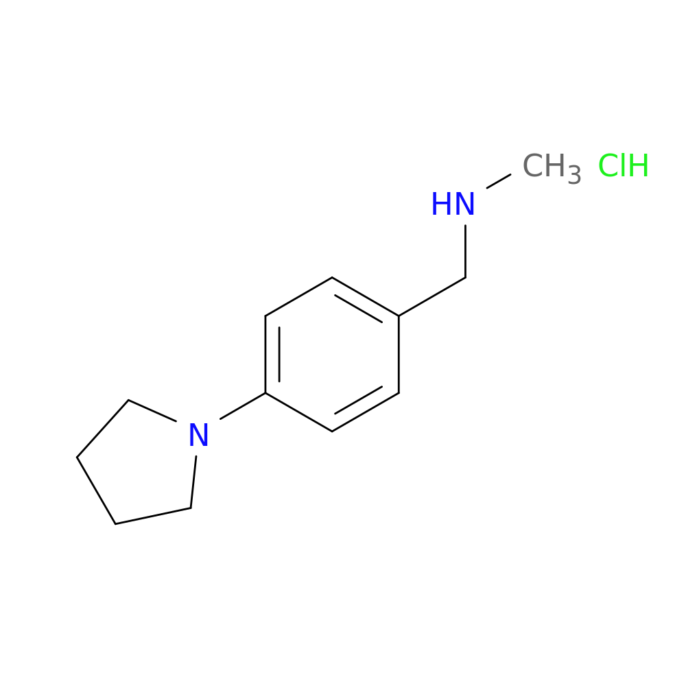 methyl({[4-(pyrrolidin-1-yl)phenyl]methyl})amine hydrochloride