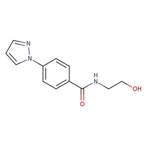 N-(2-hydroxyethyl)-4-(1H-pyrazol-1-yl)benzamide