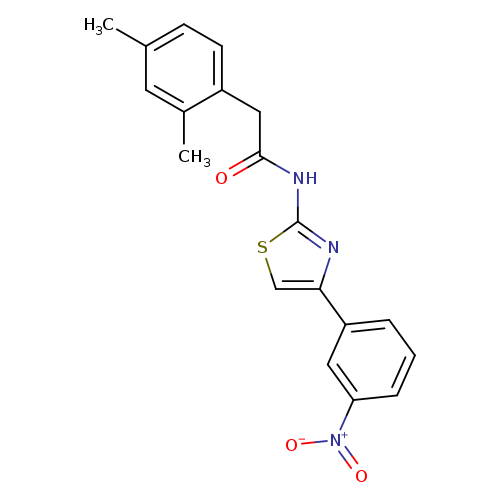 2-(2,4-dimethylphenyl)-N-[4-(3-nitrophenyl)-1,3-thiazol-2-yl]acetamide
