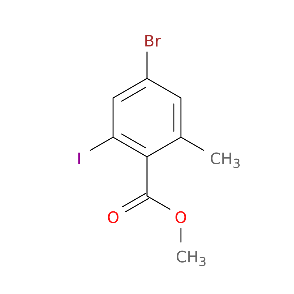 methyl 4-bromo-2-iodo-6-methylbenzoate