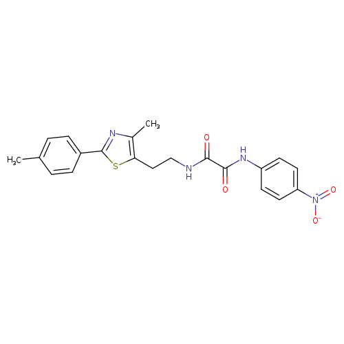 N-{2-[4-methyl-2-(4-methylphenyl)-1,3-thiazol-5-yl]ethyl}-N'-(4-nitrophenyl)ethanediamide