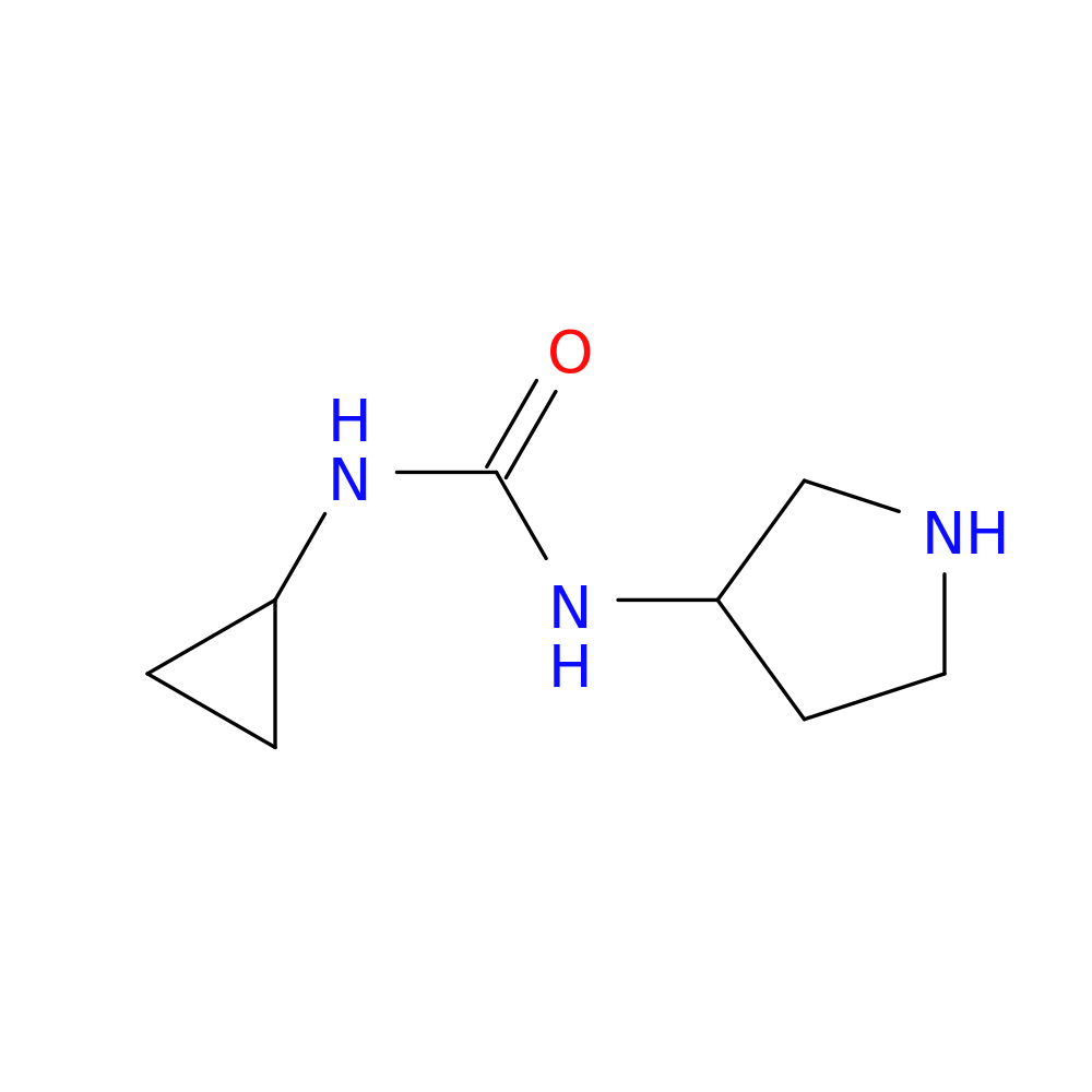 3-cyclopropyl-1-(pyrrolidin-3-yl)urea
