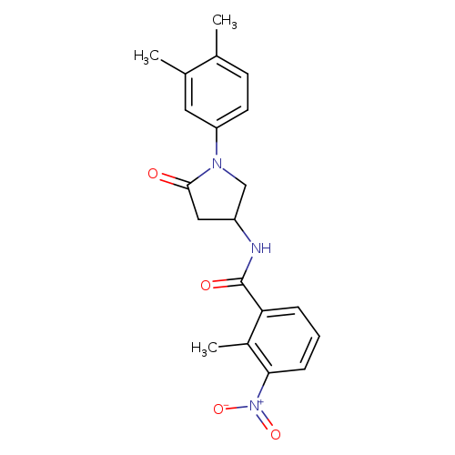 N-[1-(3,4-dimethylphenyl)-5-oxopyrrolidin-3-yl]-2-methyl-3-nitrobenzamide