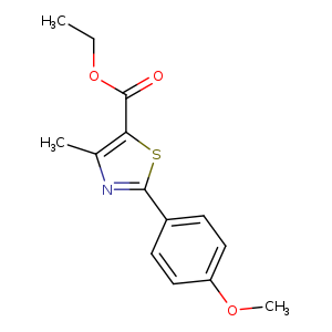 Ethyl 4-methyl-2-(4-methoxyphenyl)thiazole-5-carboxylate