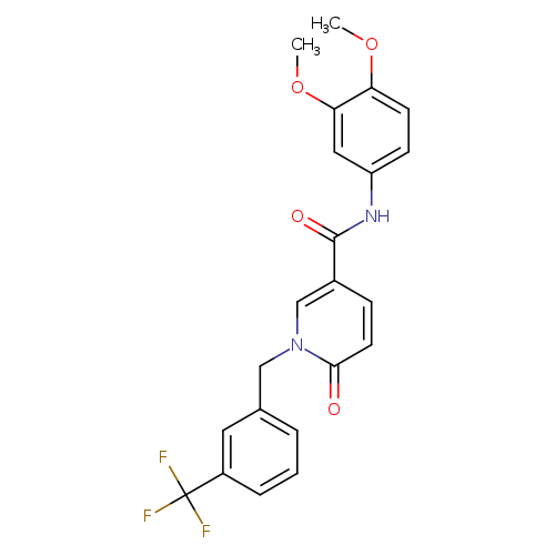 N-(3,4-dimethoxyphenyl)-6-oxo-1-{[3-(trifluoromethyl)phenyl]methyl}-1,6-dihydropyridine-3-carboxamide