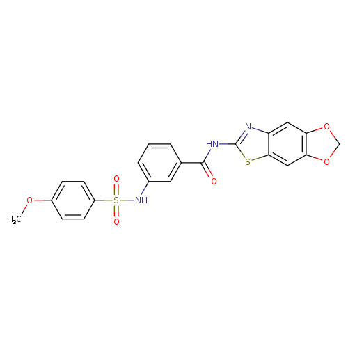 N-{4,6-dioxa-10-thia-12-azatricyclo[7.3.0.0^{3,7}]dodeca-1(9),2,7,11-tetraen-11-yl}-3-(4-methoxybenzenesulfonamido)benzamide