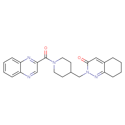 2-{[1-(quinoxaline-2-carbonyl)piperidin-4-yl]methyl}-2,3,5,6,7,8-hexahydrocinnolin-3-one