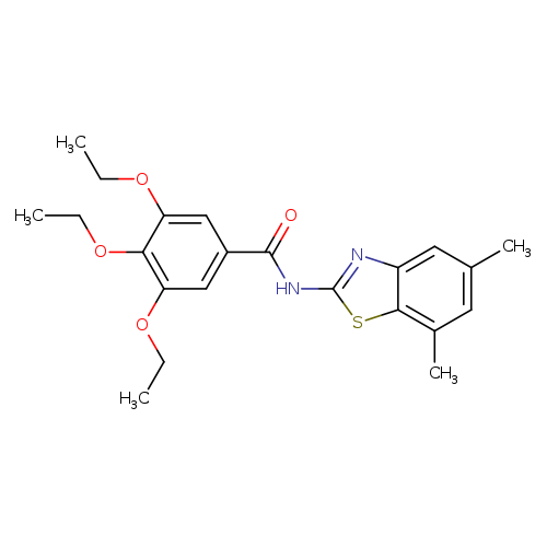 N-(5,7-dimethyl-1,3-benzothiazol-2-yl)-3,4,5-triethoxybenzamide