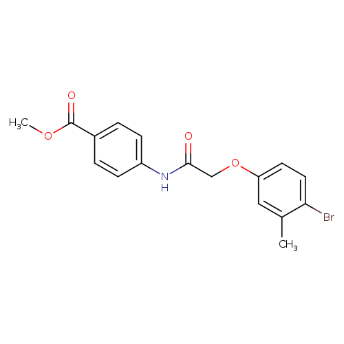 methyl 4-{[(4-bromo-3-methylphenoxy)acetyl]amino}benzoate