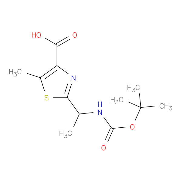 2-(1-{[(tert-butoxy)carbonyl]amino}ethyl)-5-methyl-1,3-thiazole-4-carboxylic acid