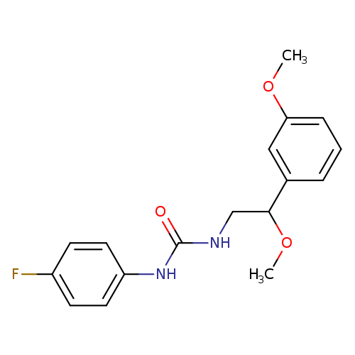 1-(4-fluorophenyl)-3-[2-methoxy-2-(3-methoxyphenyl)ethyl]urea