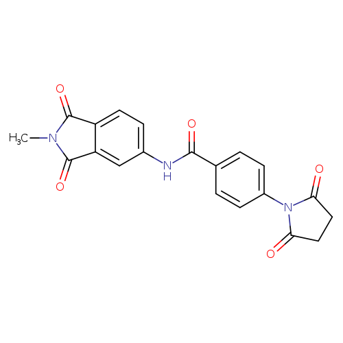 4-(2,5-dioxopyrrolidin-1-yl)-N-(2-methyl-1,3-dioxo-2,3-dihydro-1H-isoindol-5-yl)benzamide