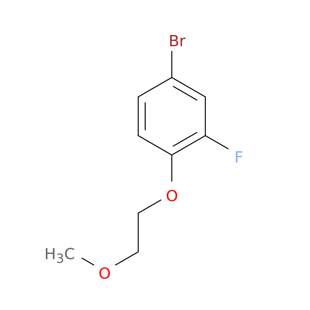 4-Bromo-2-fluoro-1-(2-methoxyethoxy)benzene