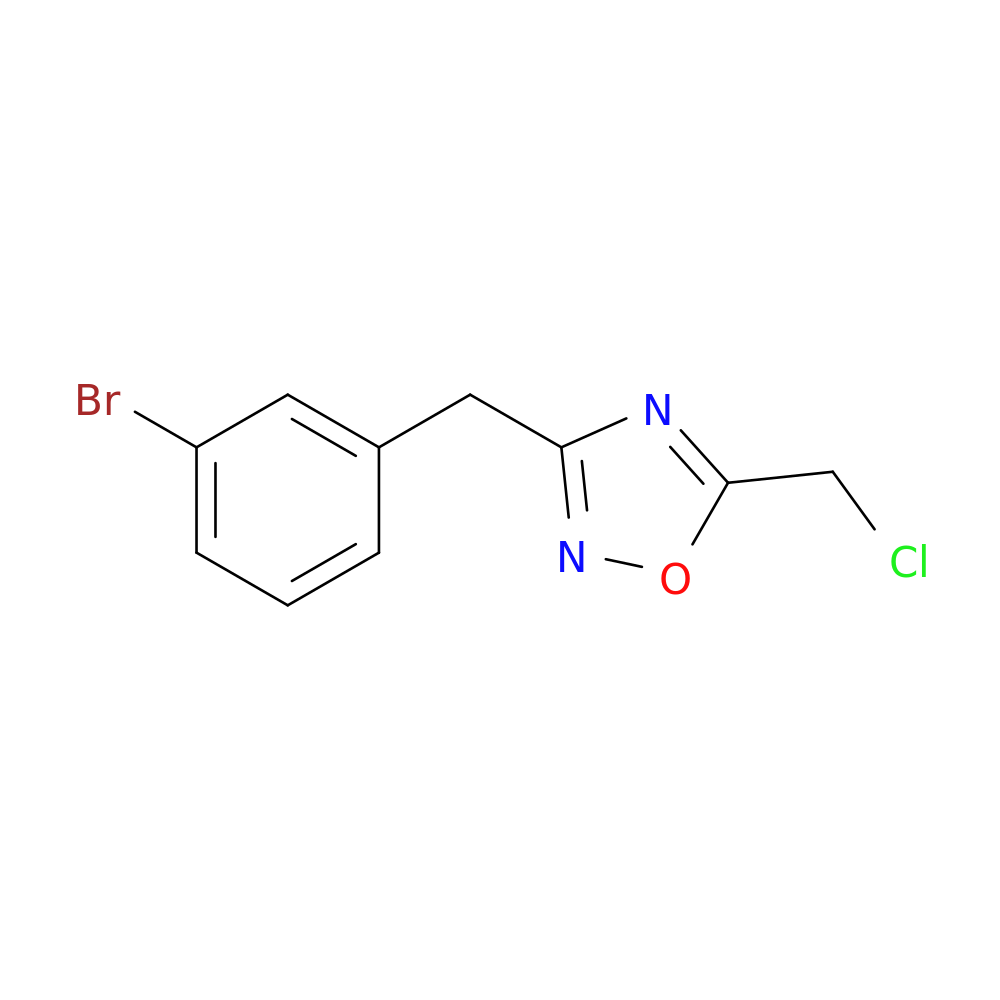 3-[(3-bromophenyl)methyl]-5-(chloromethyl)-1,2,4-oxadiazole