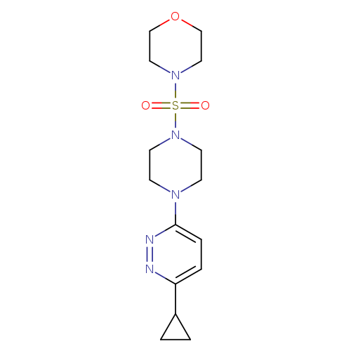 4-{[4-(6-cyclopropylpyridazin-3-yl)piperazin-1-yl]sulfonyl}morpholine