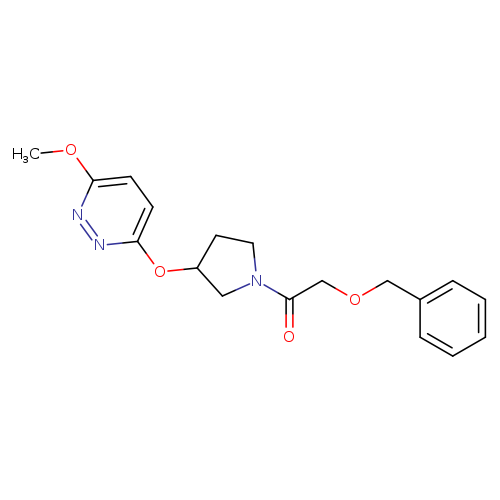 2-(benzyloxy)-1-{3-[(6-methoxypyridazin-3-yl)oxy]pyrrolidin-1-yl}ethan-1-one