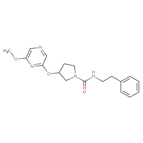 3-[(6-methoxypyrazin-2-yl)oxy]-N-(2-phenylethyl)pyrrolidine-1-carboxamide