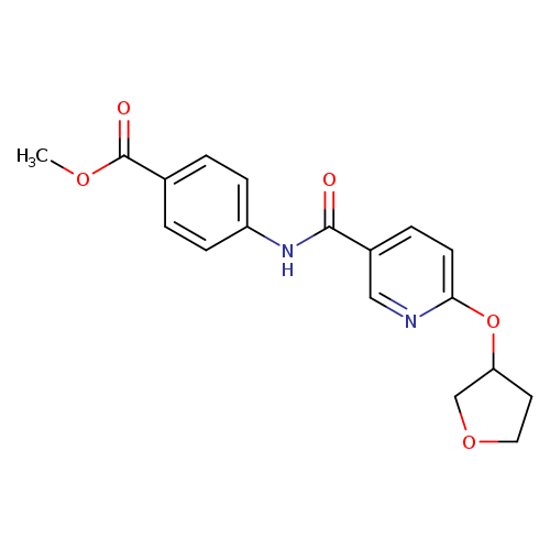 methyl 4-[6-(oxolan-3-yloxy)pyridine-3-amido]benzoate