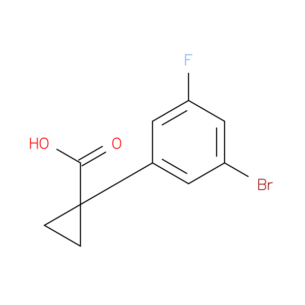 1-(3-bromo-5-fluorophenyl)cyclopropane-1-carboxylic acid