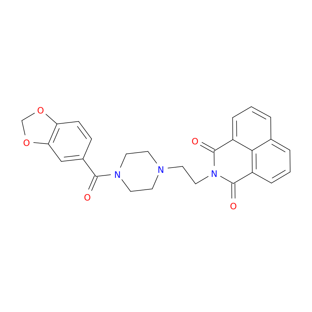 3-{2-[4-(2H-1,3-benzodioxole-5-carbonyl)piperazin-1-yl]ethyl}-3-azatricyclo[7.3.1.0^{5,13}]trideca-1(12),5,7,9(13),10-pentaene-2,4-dione