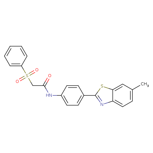 2-(benzenesulfonyl)-N-[4-(6-methyl-1,3-benzothiazol-2-yl)phenyl]acetamide