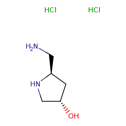 (3S,5R)-5-(aminomethyl)pyrrolidin-3-ol dihydrochloride