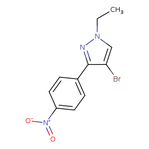 4-Bromo-1-ethyl-3-(4-nitrophenyl)-1H-pyrazole